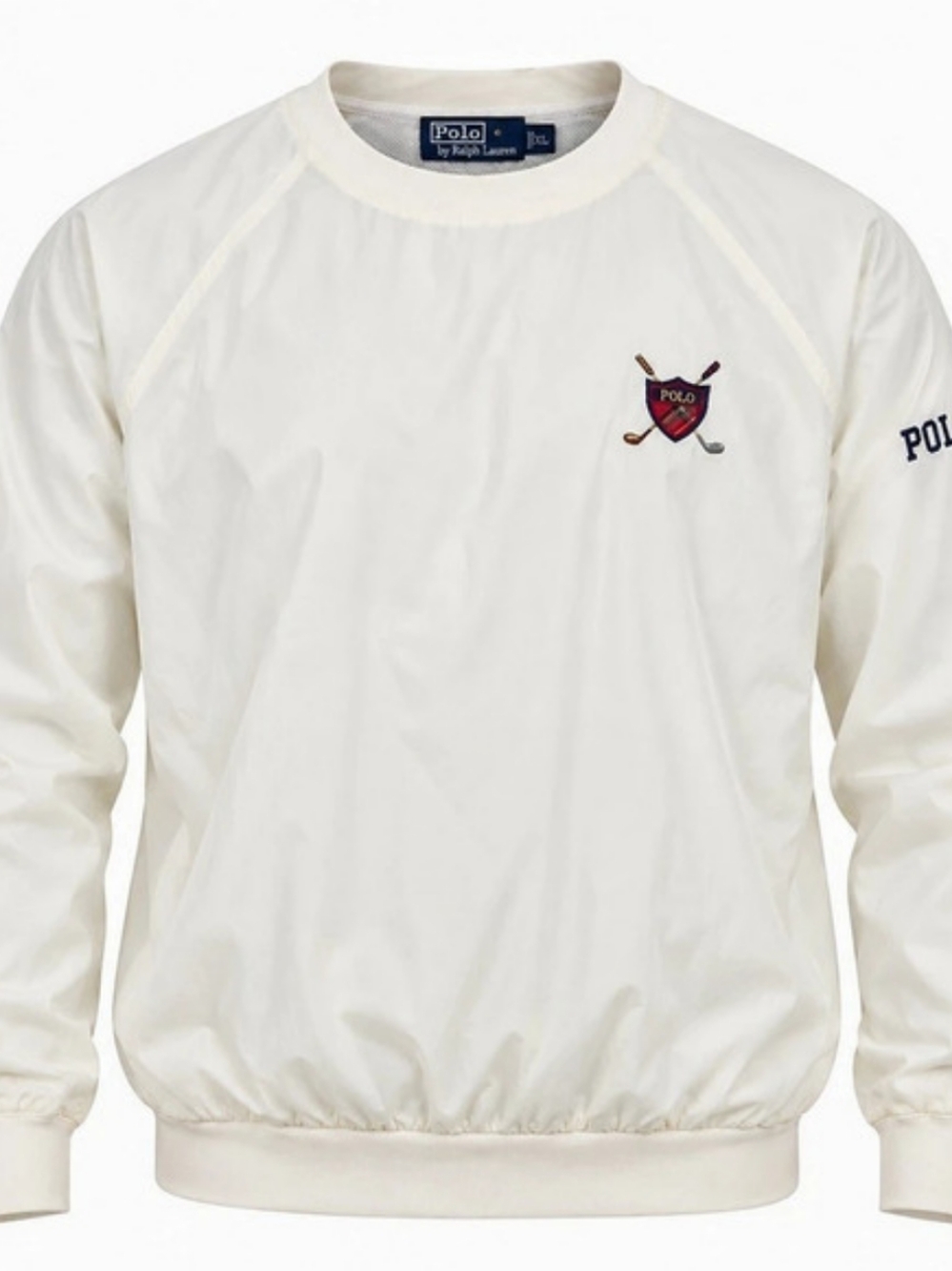 Vintage Polo Ralph Lauren Windbreaker Pullover White XL